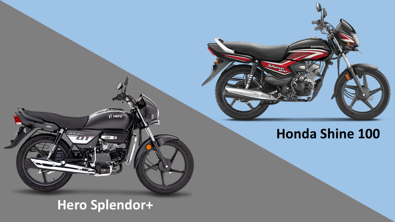 Honda Shine 100 vs Hero Splendor Plus
